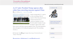 Desktop Screenshot of foundersbroadsheet.com