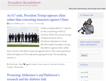 Tablet Screenshot of foundersbroadsheet.com